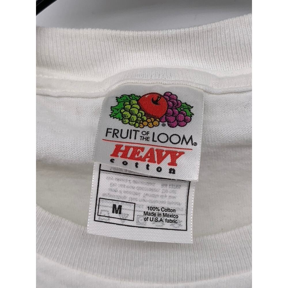 FRUIT OF THE LOOM Men's White New York Logo Crewneck Short Sleeve T-Shirt SZ M - Picture 7 of 10